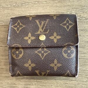 Louis Vuitton Brown and Gold Monogram Wallet